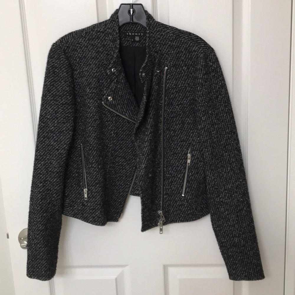 Theory Tweed Moto Jacket